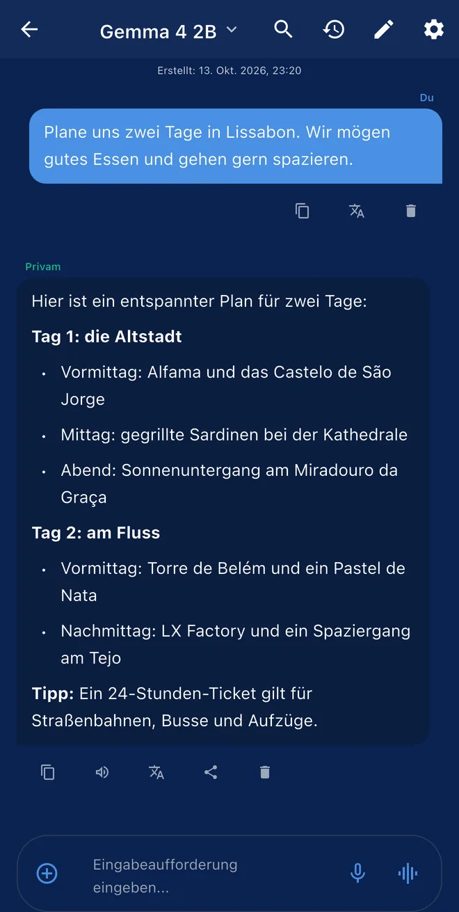 Mit KI chatten