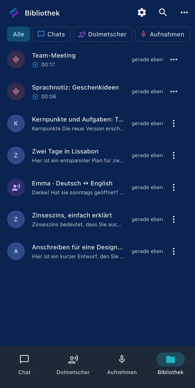 Eine Bibliothek