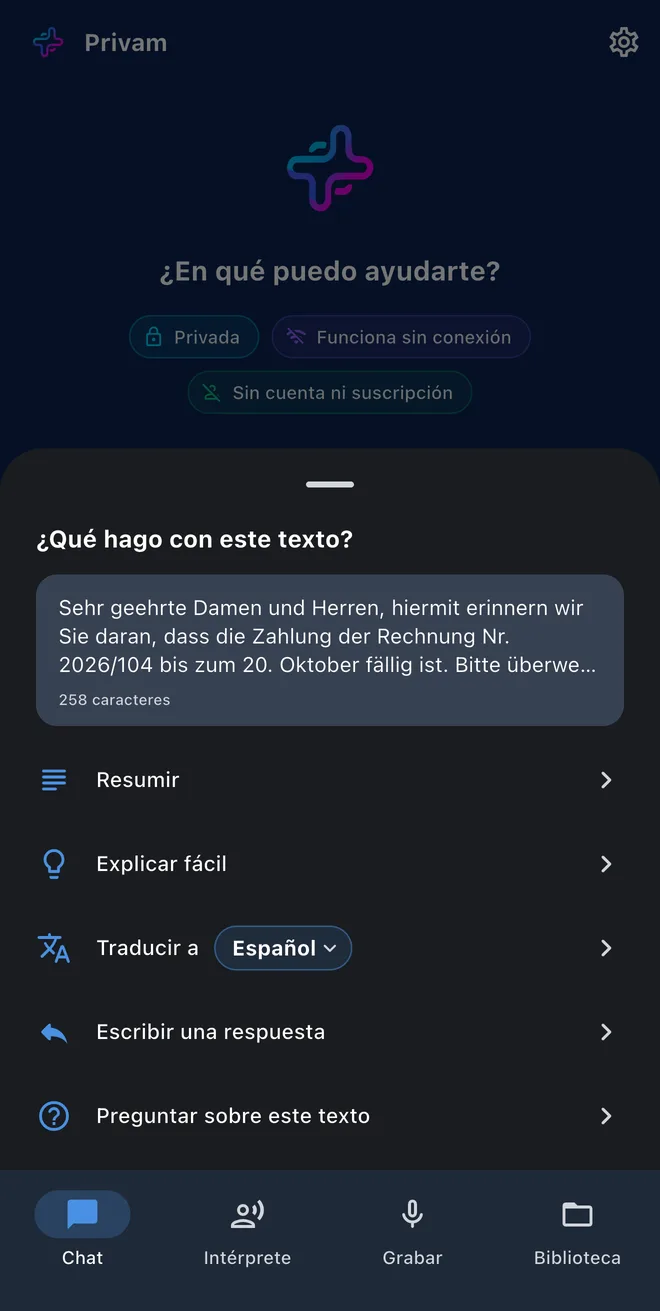 Chat con IA