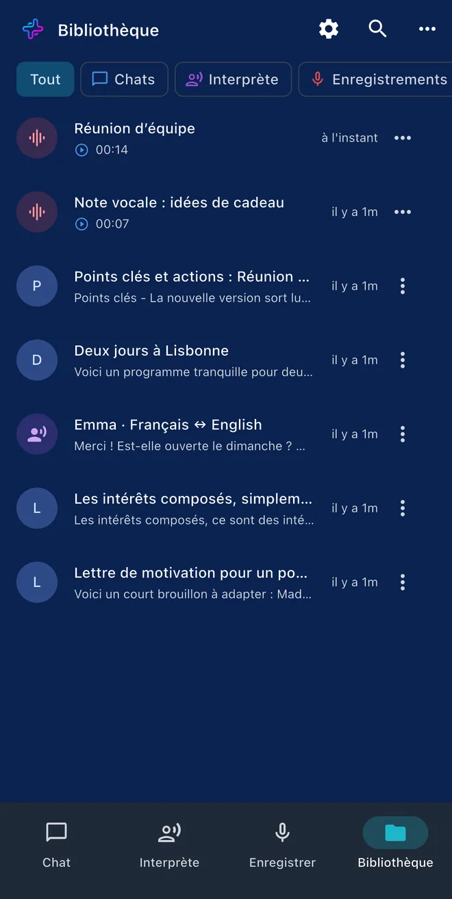 Une seule bibliothèque