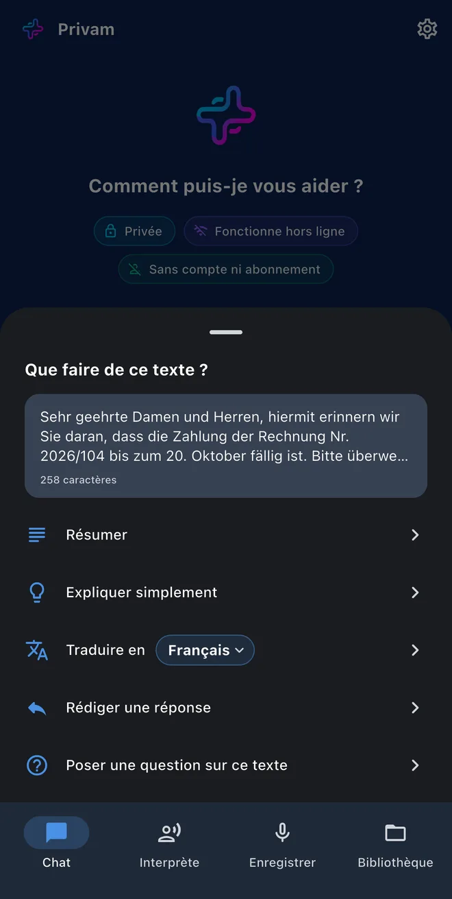 Discuter avec l’IA