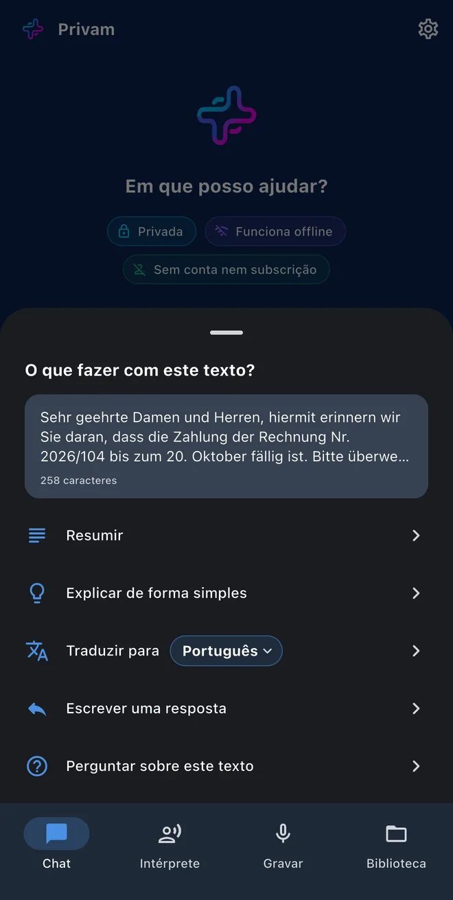 Chat com IA
